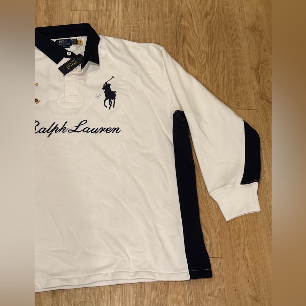 Polo Ralph Lauren Men’s 20th Anniversary Big Pony Rugby Fleece Sweatshirt XL-XXl - Picture 2 of 5